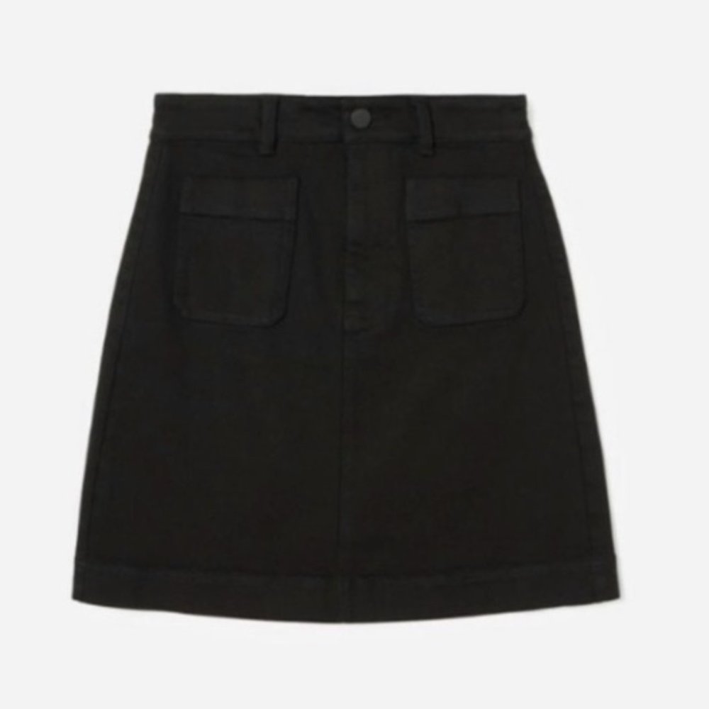 Everlane Patch Pocket Skirt - Black